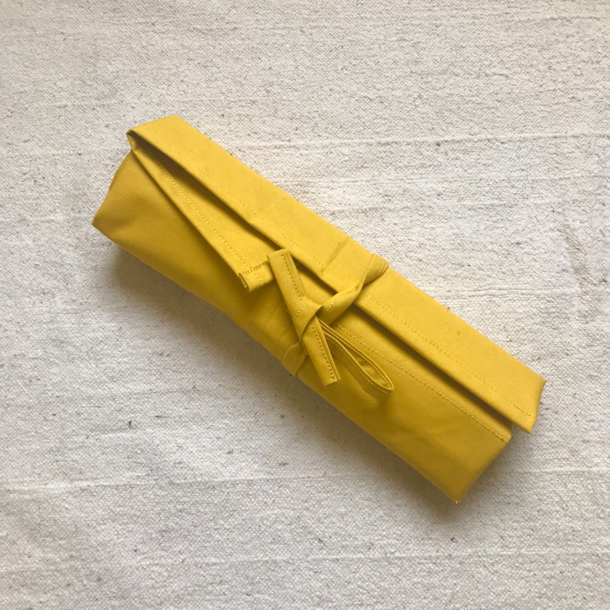 Bright Yellow Cotton Tool Roll - Image 5